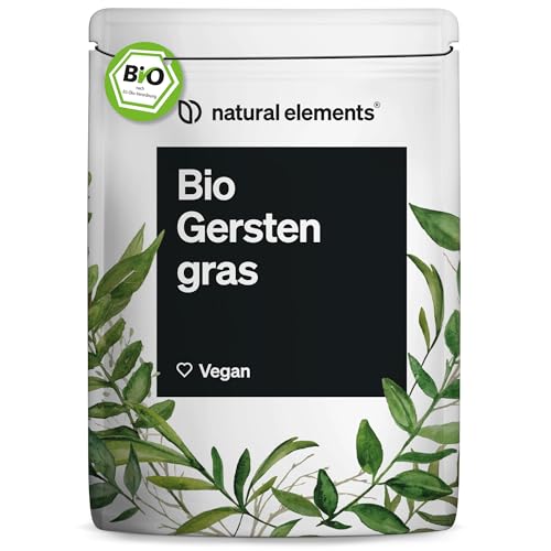 Bio Gerstengras Pulver 500g – 100% nachhaltig angebaut in Deutschland – für grüne Smoothies – wiederverschließbarer Beutel – Rohkostqualität, vegan, ohne unnötige Zusätze – laborgeprüfte Qualität