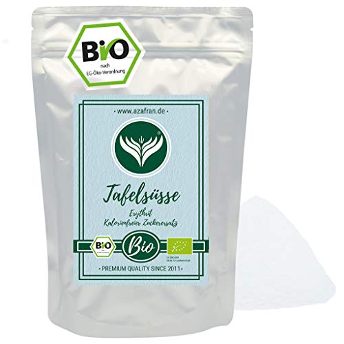 Azafran BIO Tafelsüße Erythrit - Veganer Low carb Zuckerersatz/Zucker Alternative 1kg