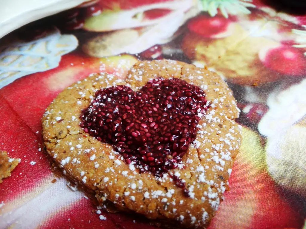 Linzer-Herz mit Chiamarmelade
