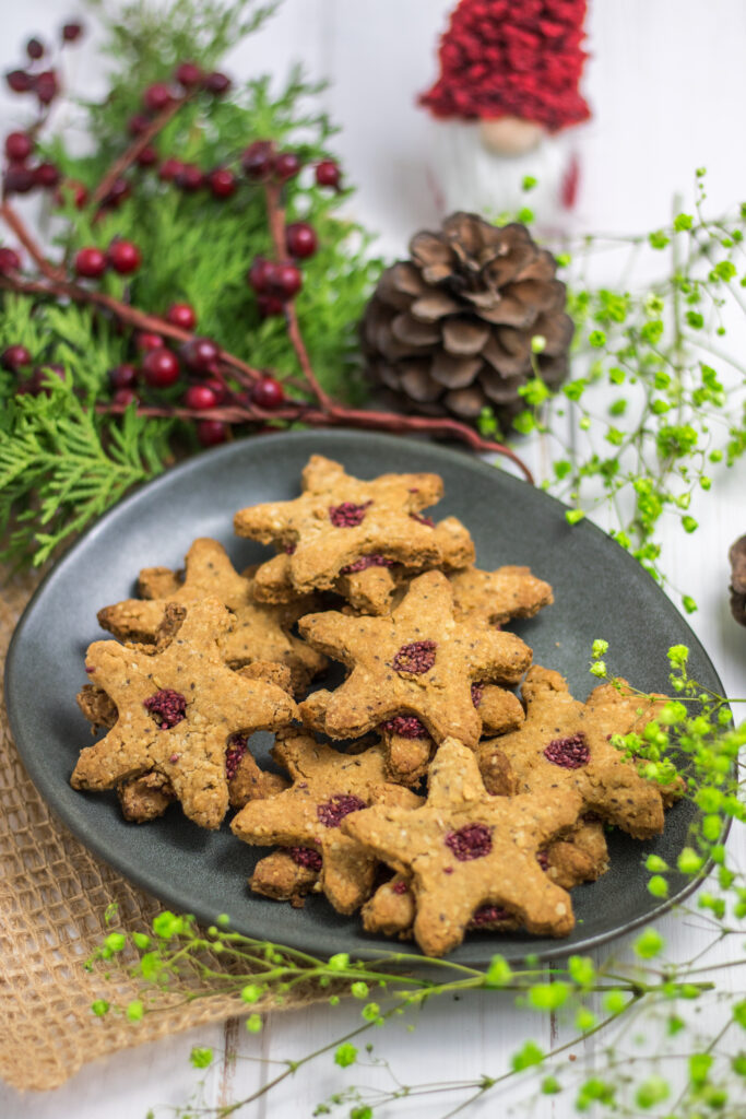 Vegane Linzer-Plätzchen