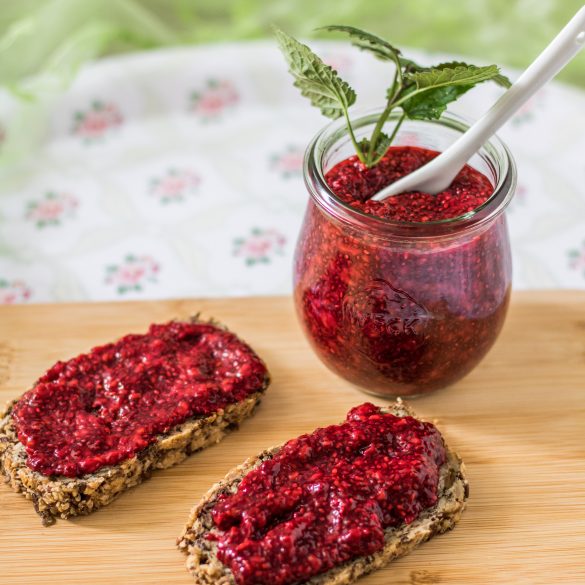 Himbeermarmelade HImbeermarmelade mit Chiasamen