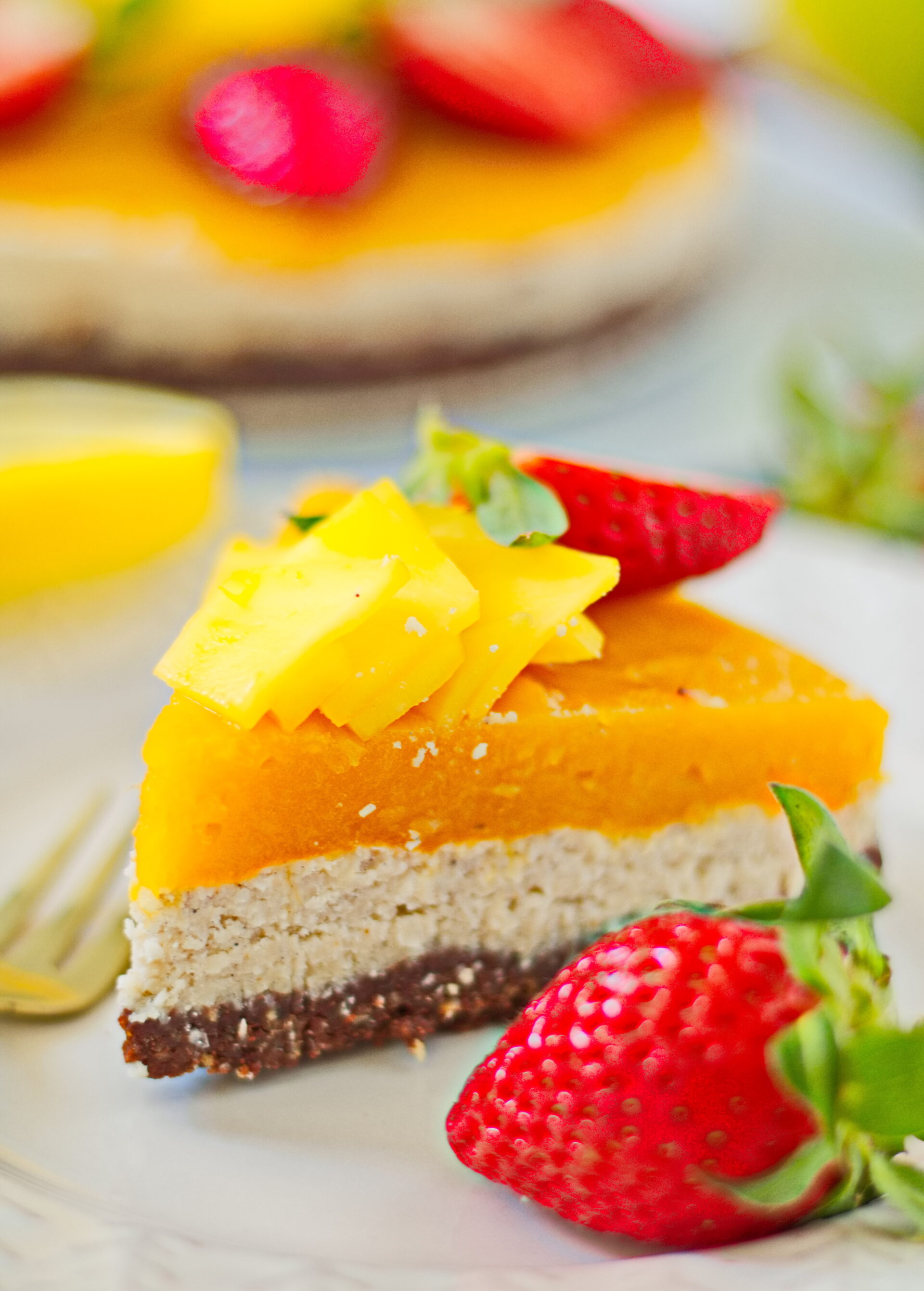 Veganer No Bake Mango Kokos Kuchen Aha Foods Vegane Und Glutenfreie Rezepte Ohne Industriezucker