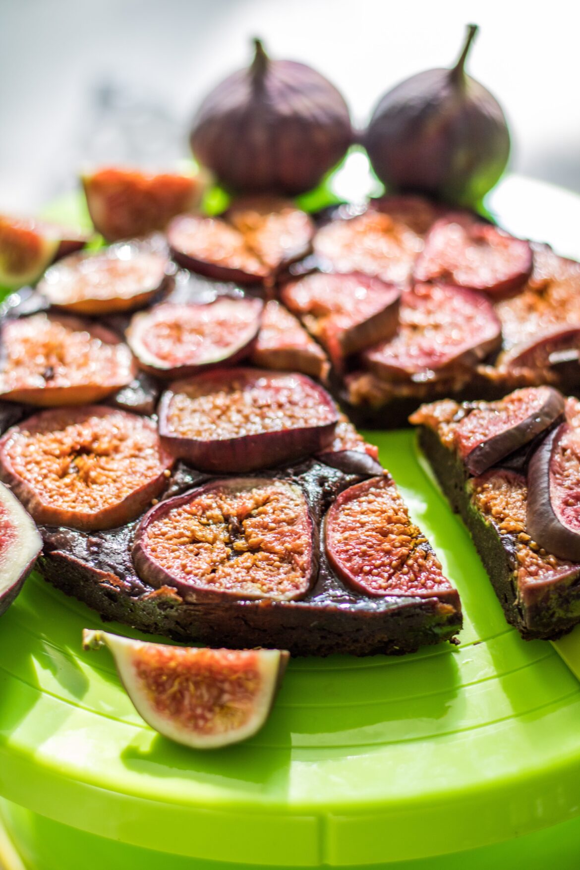 Einfache Schokotarte mit Feigen (vegan und glutenfrei) Vegane Schokotarte mit Feigen