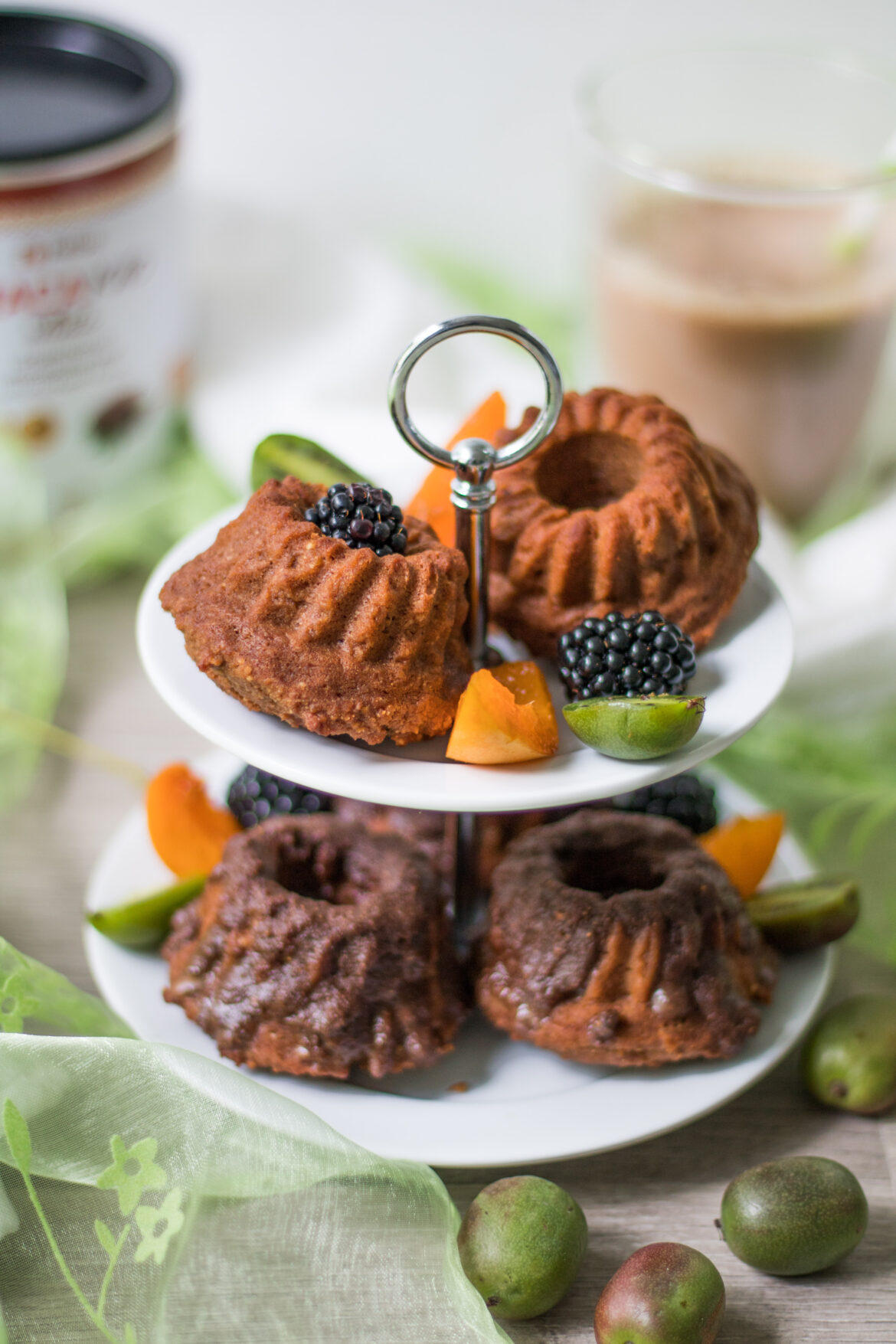 vegane Mini-Gugelhupfe mit Macakao