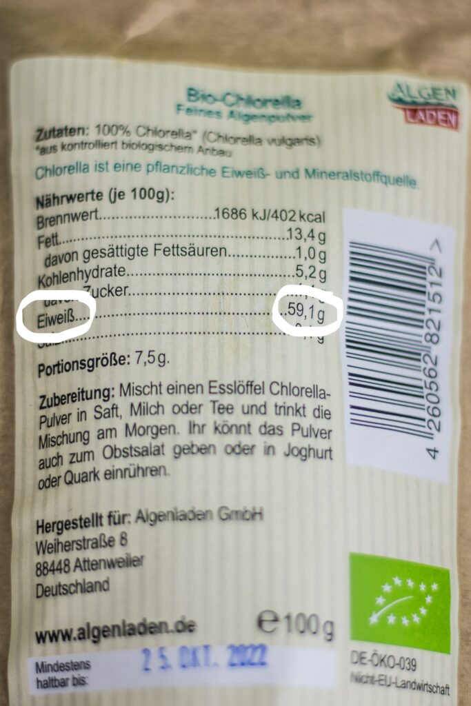 Spirulina und Chlorella : Hochwertige Proteine aus Algen