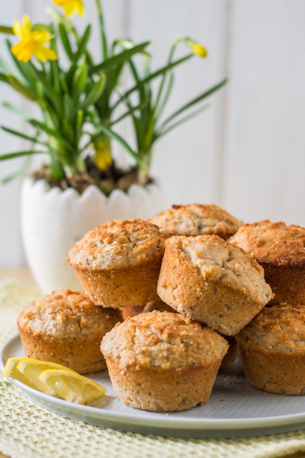 Gesunde glutenfreie und vegane Zitronen-Kokos-Muffins - Aha Foods ...