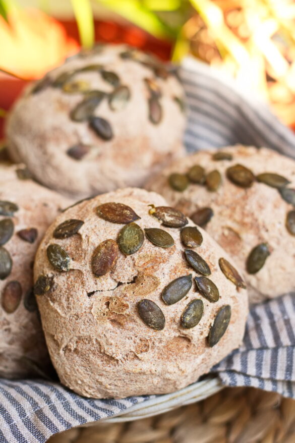 Glutenfreie Vollkornbrötchen mit Braunhirsemehl ohne Hefe - Aha Foods ...