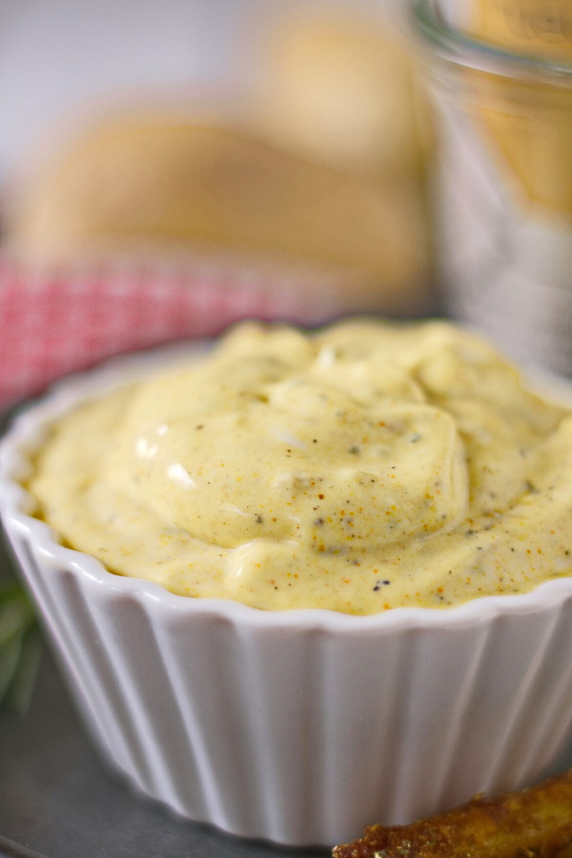 Veganer Curry-Knoblauch-Dip