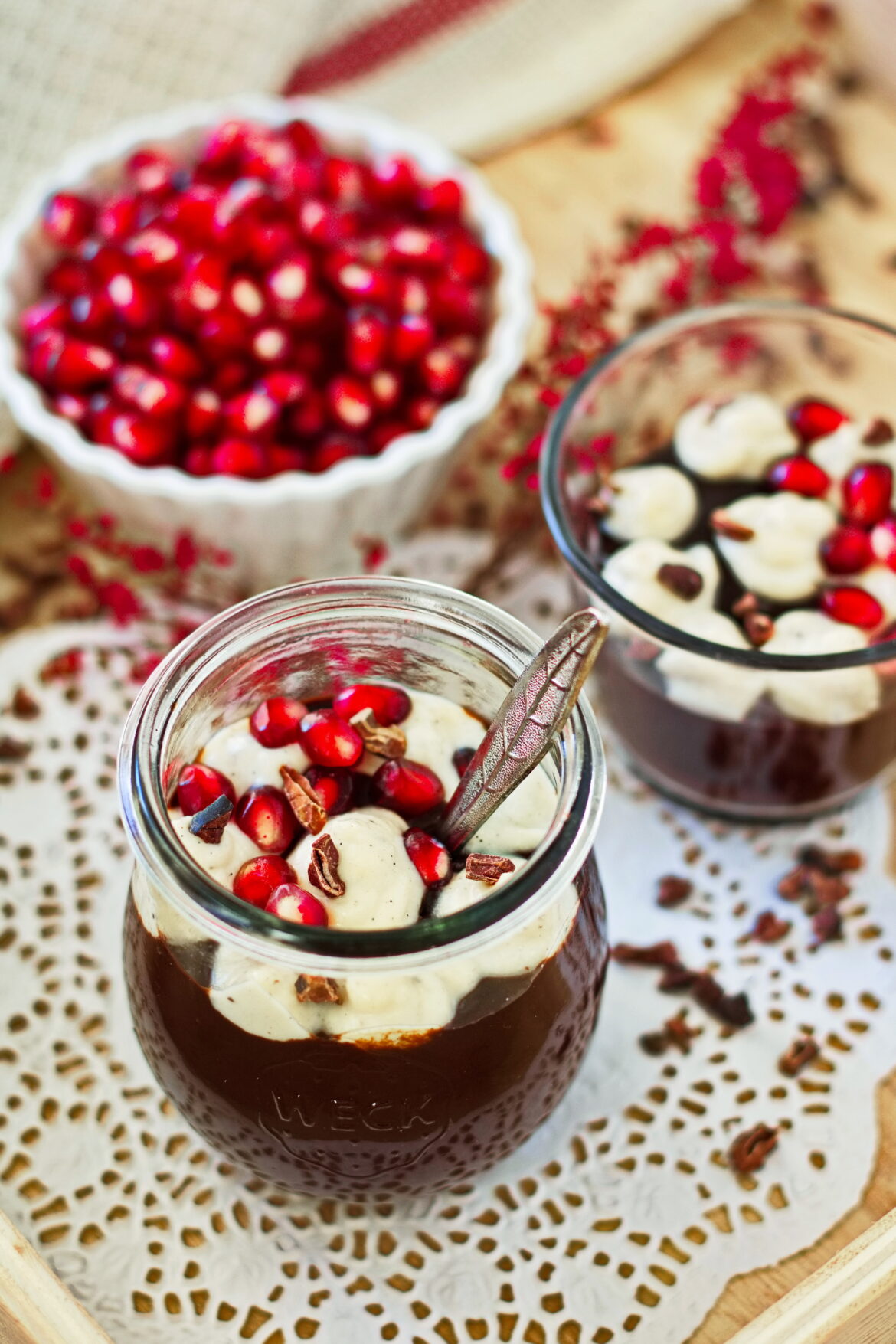 Einfacher veganer Schokopudding mit Kokosblütenzucker