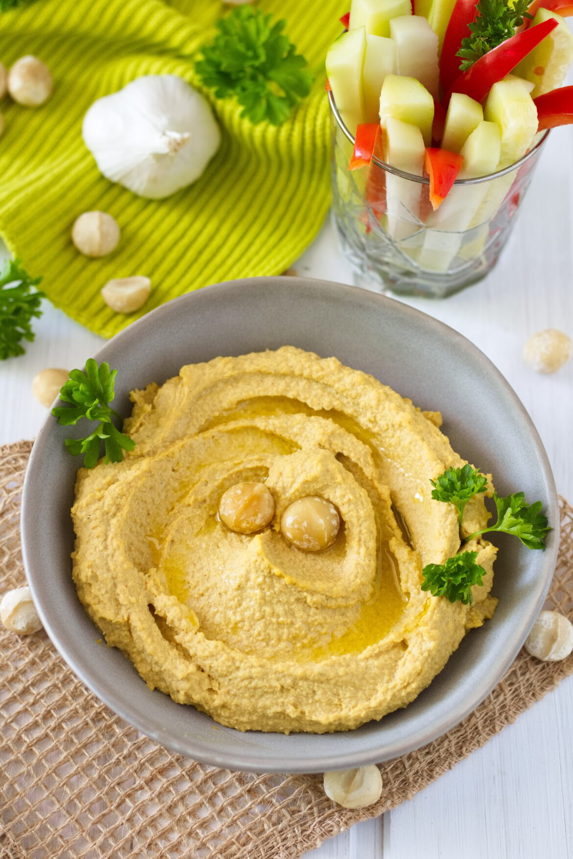 Macadamia Hummus Rezept