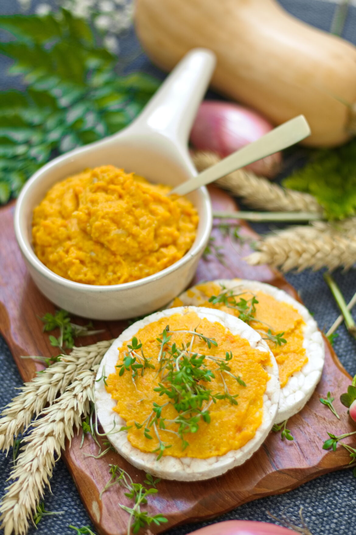 Butternut Kürbisaufstrich mit Ingwer selber machen