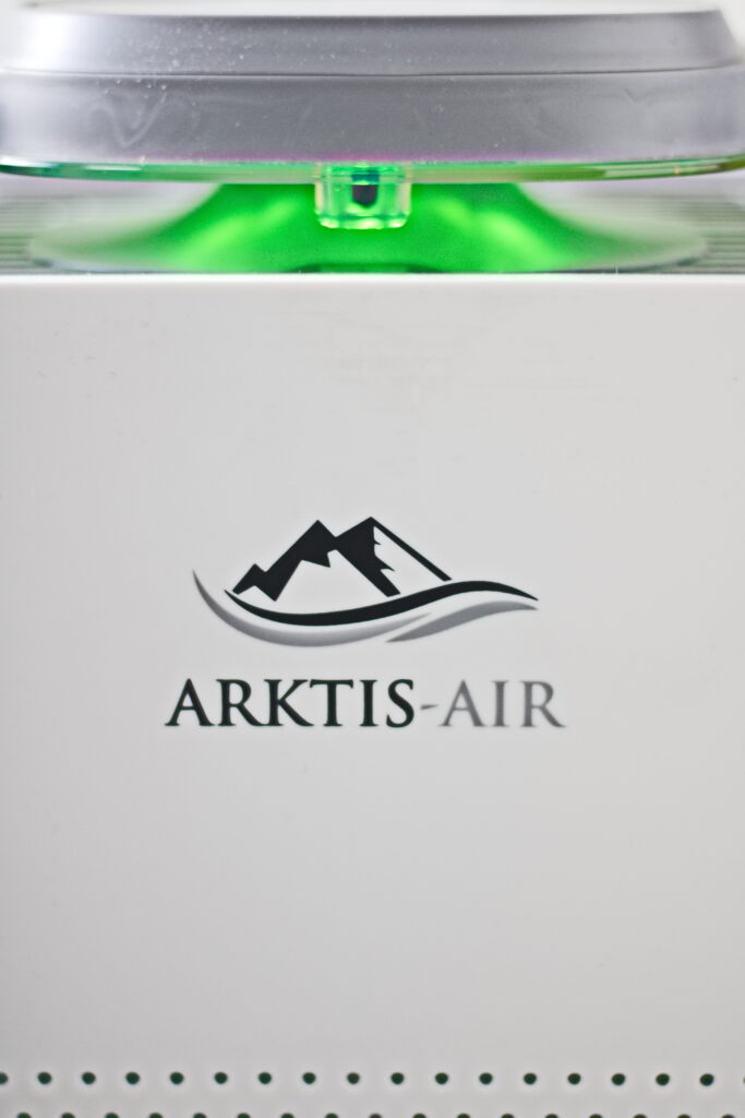 Arktis Air Luftreiniger mit HEPA Filter - Luftreiniger angeschaltet