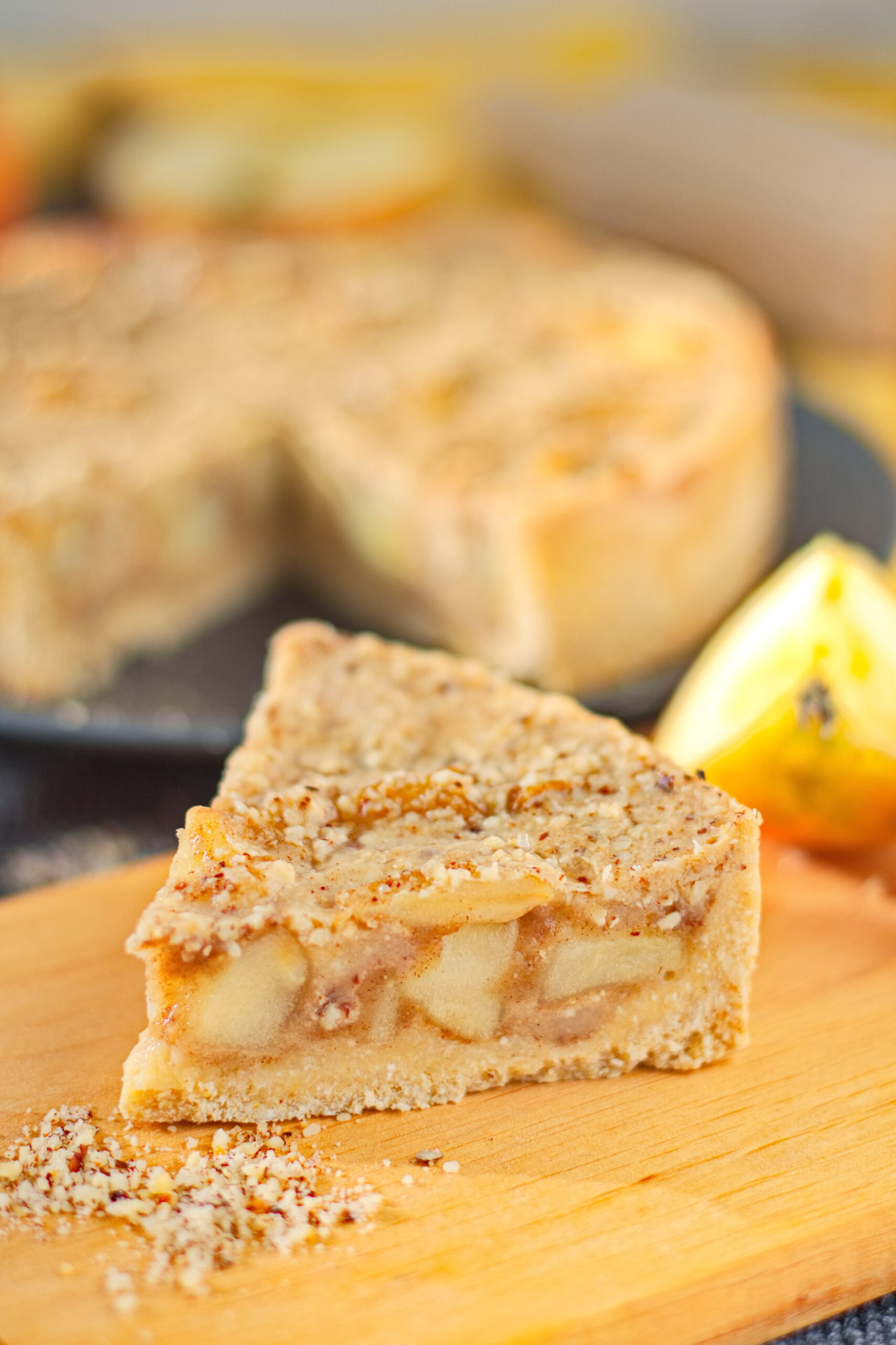 Schneller veganer und glutenfreier Apfelkuchen mit Apfelstückchen - Aha ...