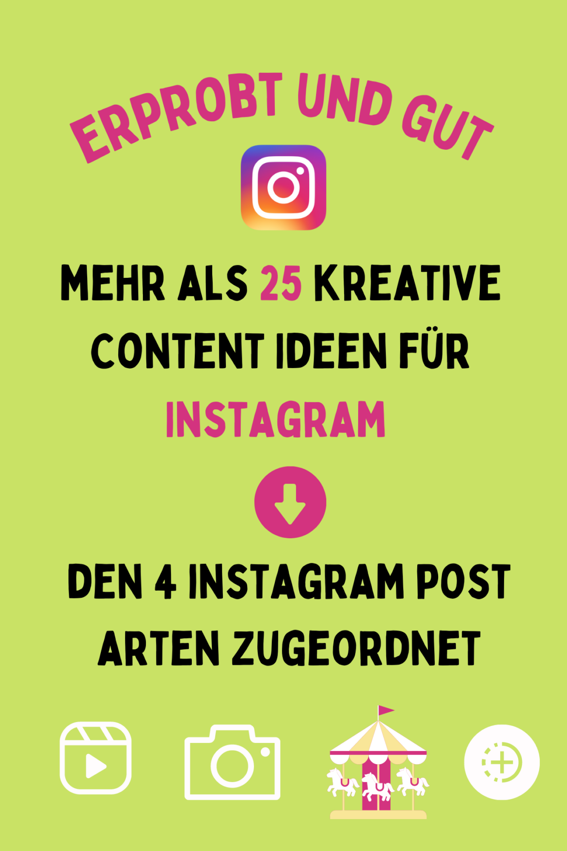 erprobte Content Ideen für Instagram Posts