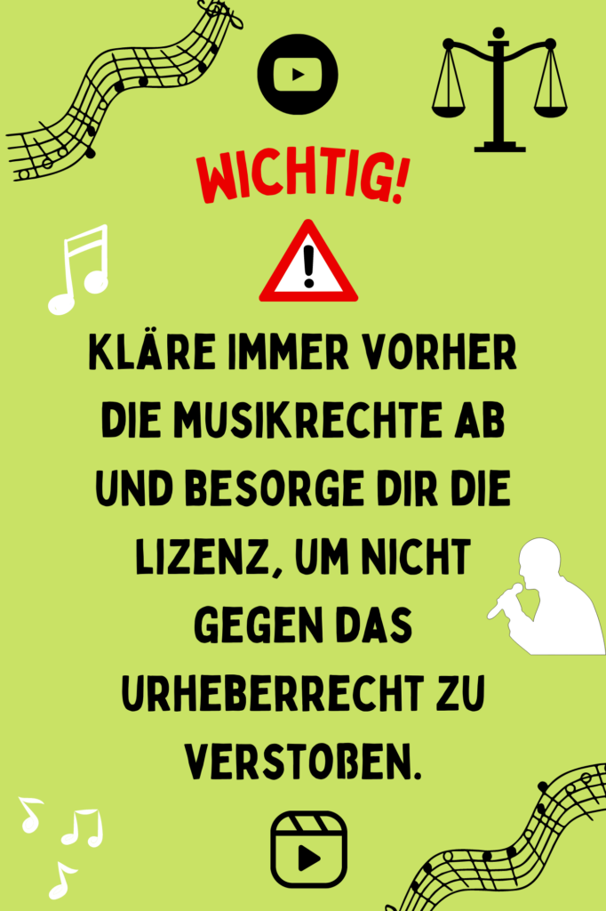 Musik in Videos legal nutzen / Musiklizenzen