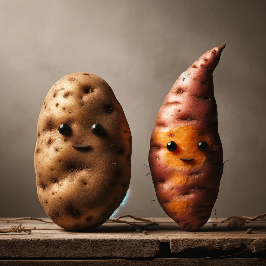 Kartoffel vs. Süßkartoffel Unterschiede