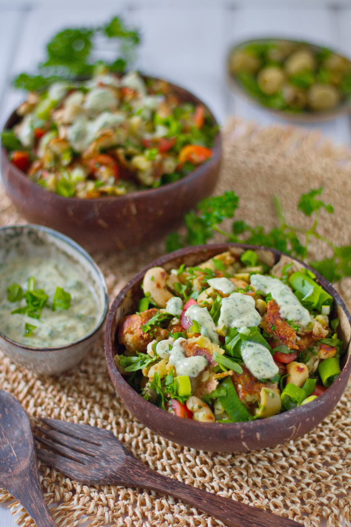 knuspriger_kartoffelsalat10 Knuspriger veganer Kartoffelsalat mit Smashed Potatoes