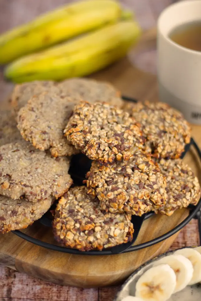 Gesunde Frühstückskekse mit Bananen und Haferflocken