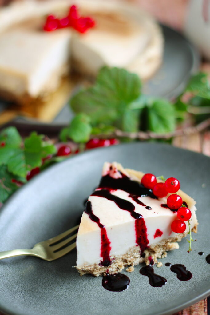 Veganer Käsekuchen ohne Soja