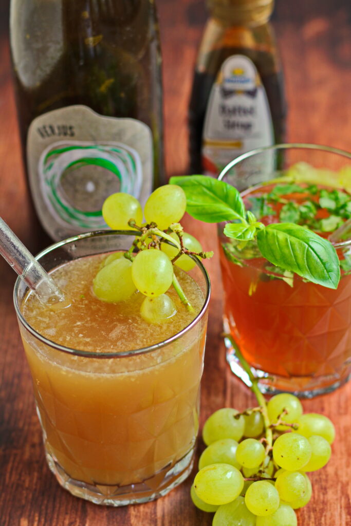 Alkoholfreie Drinks mit Verjus