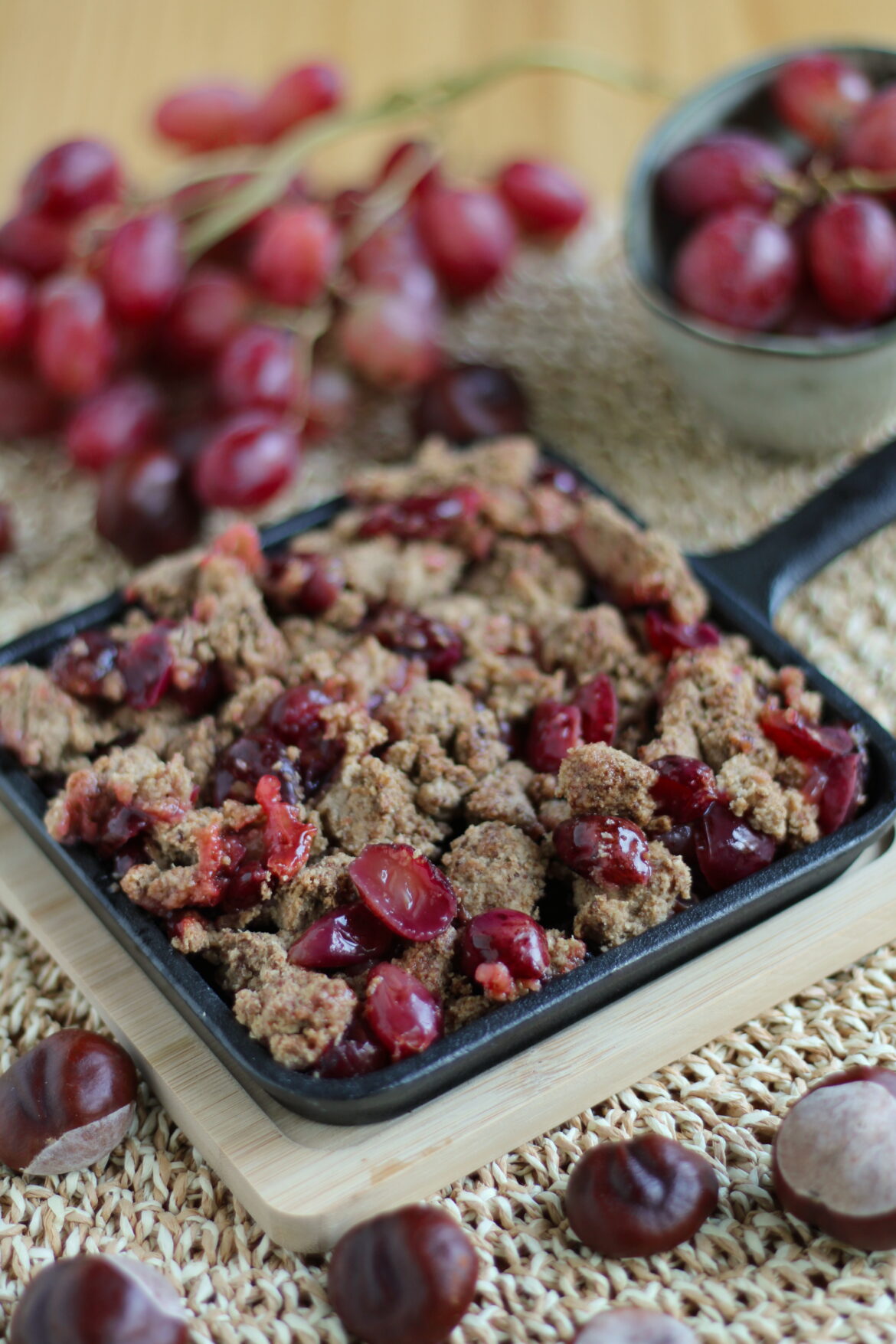 trauben_crumble5 Veganer und glutenfreier Trauben Crumble