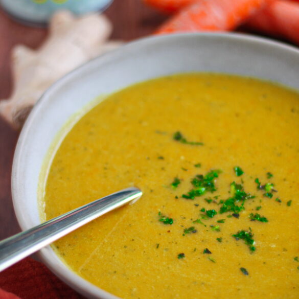 Schnelle Karotten-Ingwer-Kokos-Suppe Rezept