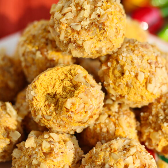 Vegane Karotten Energy Balls mit Walnüssen