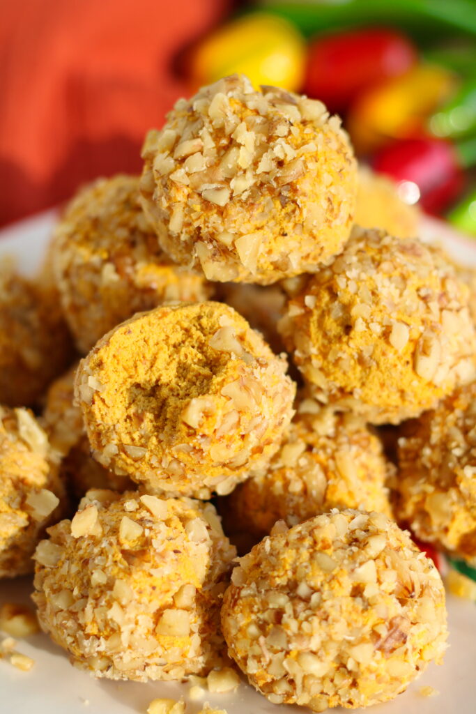 Vegane Karotten Energy Balls mit Walnüssen