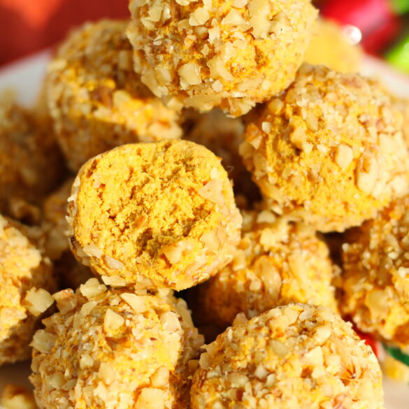 Vegane Karotten Energy Balls mit Walnüssen