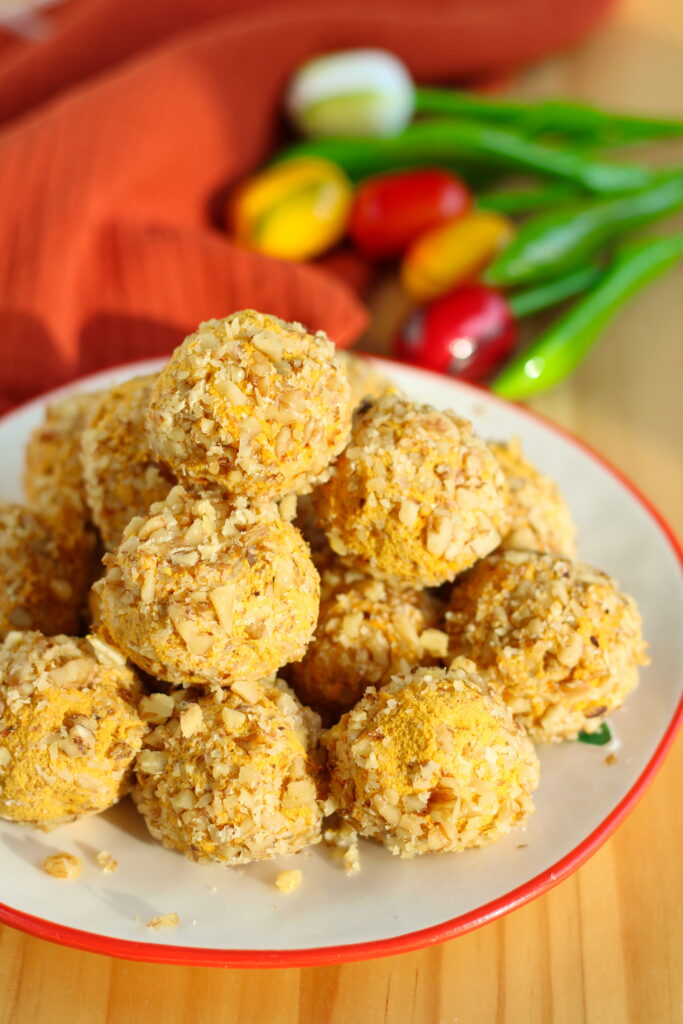 Vegane Karotten Energy Balls mit Walnüssen