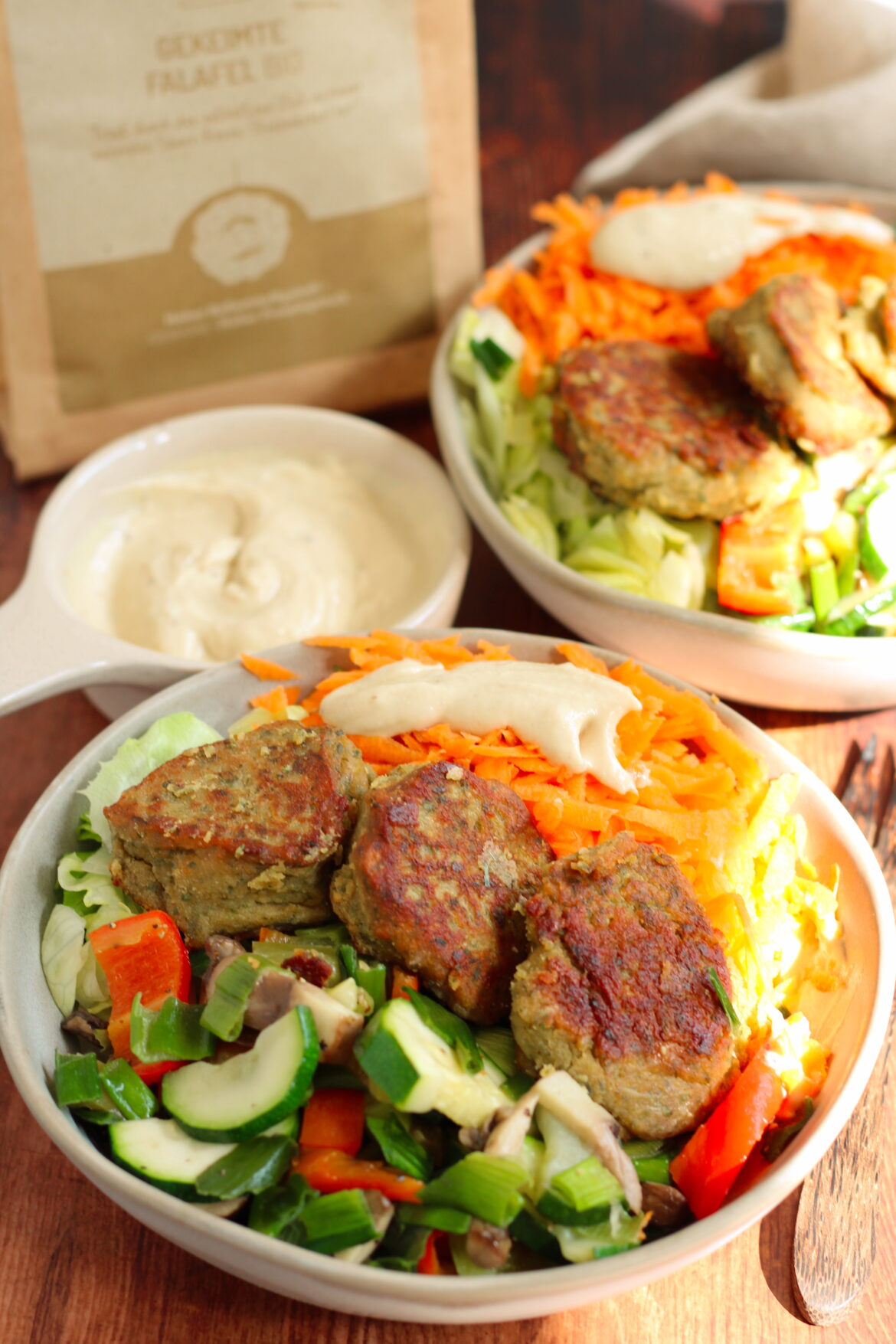 Gesunde Falafel-Bowl